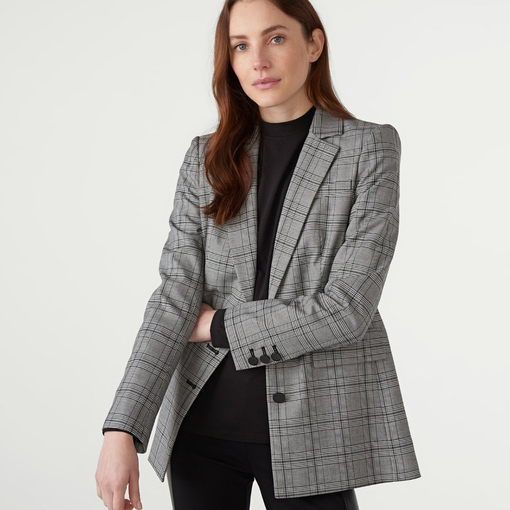 Karl Lagerfeld Paris Glen Check Blazer